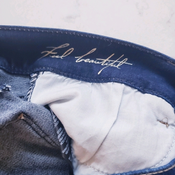 White House Black Market Blue Skinny Jeans Size 0R - Picture 4 of 7